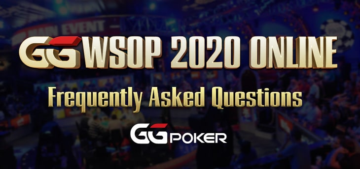 WSOP Online FAQs page banner