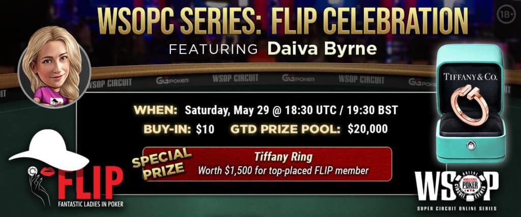 WSOPC FLIP Side Event online poker blog banner