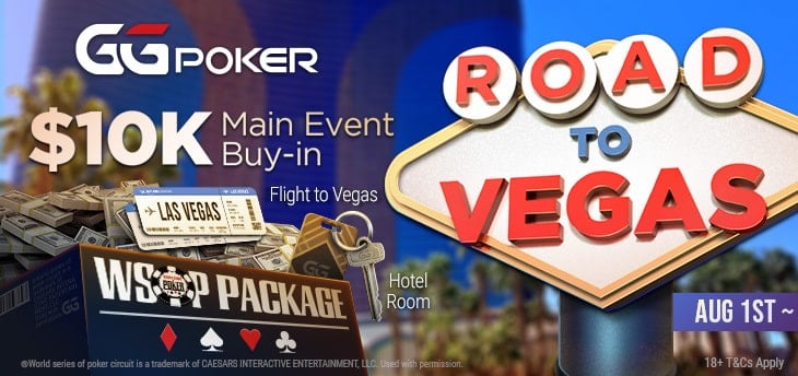 WSOP Road To Vegas online poker tournaments banner