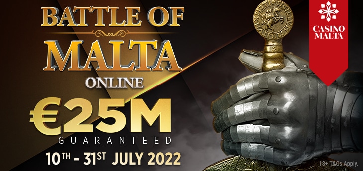 Battle of Malta Online 2022 online poker tournament series banner