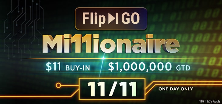 Play For A Share Of $1,000,000 On November 11 With GGPoker’s Flip & Go Millionaire