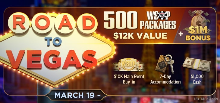 Road to WSOP Vegas 2023 online poker tournaments qualifiers blog banner