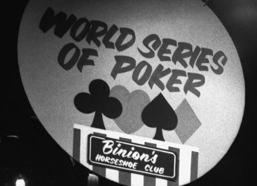 World Series of Poker, original sign at Binion's Horseshoe Club