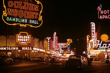 The Golden Nugget on Fremont Street in Las Vegas, Nevada, circa 1952