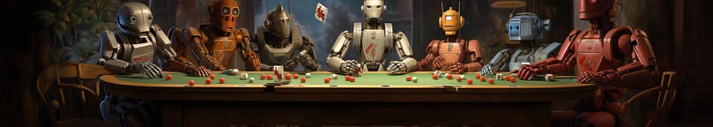 robots playing poker