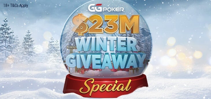 $23 Million Winter Giveaway at GGPoker