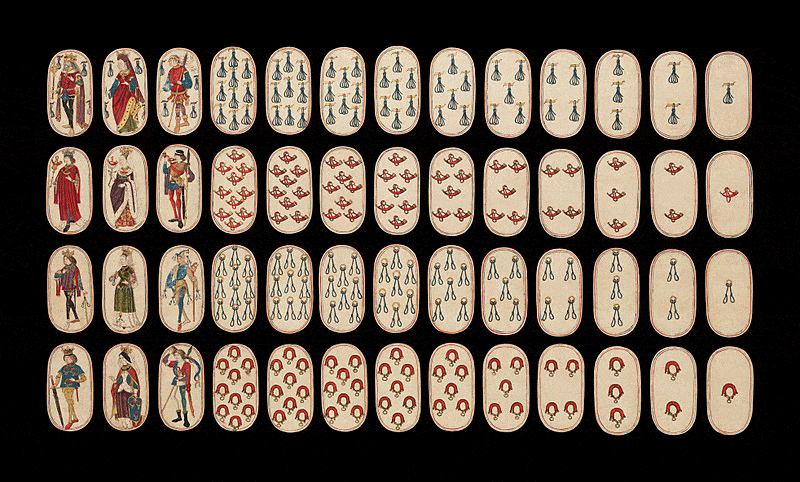 Old style playing cards