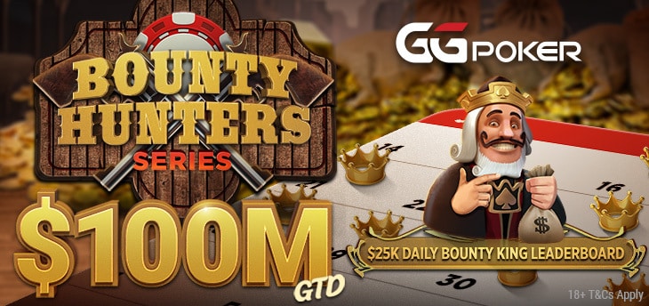 GGPoker’s Bounty Hunters Series Doubles Prize Guarantees To $100M
