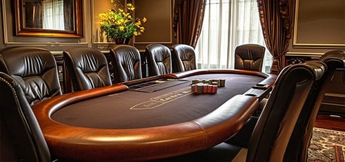 fancy home poker room