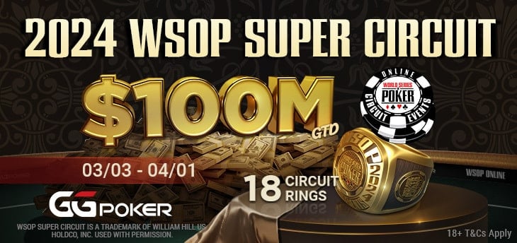 WSOP Super Circuit Returns To GGPoker With $100M Guarantee